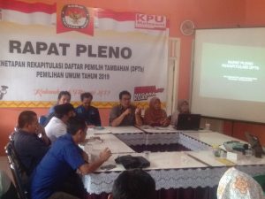 Pleno DPTb, KPU Lamsel Tambah 6 TPS