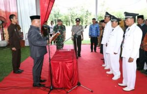 Di Merbau Mataram, Plt Bupati Lampung Selatan Kembali Lantik Penjabat Kepala Desa