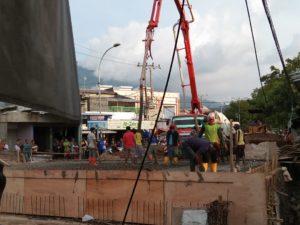 Pengecoran Jembatan Patriot Kalianda Lamsel
