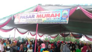 Pemkab Lampung Selatan Adakan Pasar Murah di Lapangan Sidowaluyo