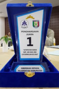 Pringsewu Raih Juara I Ketepatan IWP, JKK dan JKM dari PT Taspen