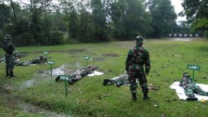Kodim 0421 Lamsel Latihan Menembak Untuk Meningkatkan Kemampuan Prajurit