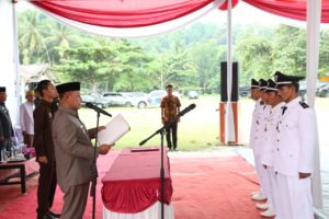 Lantik Empat Penjabat Kepala Desa, Nanang Minta Ketua TP PKK Desa Dukung Penyelenggaraan Pemerintahan