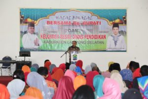 Dinas Pendidikan Lampung Selatan Gelar Halalbihalal Bersama Plt Bupati