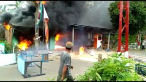 Rumah Warga Desa Siringjaha Lamsel Hangus Terbakar