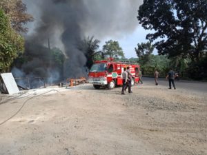 Dikatibung Bengkel Tambal Ban Ludes Dilalap Api