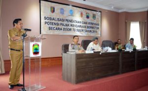 Tunggakan PKB Rp1,2 Triliun, Bapenda Lampung Sosialisasi Pendataan dan Verifikasi Potensi Penerimaan Pajak Di Lampung Selatan