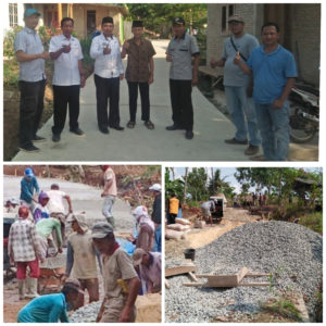 Desa Kotadalam Kerjakan Cor Beton,Drainase,Gorong-gorong dan Sumur Bor