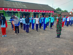 Koramil 421-10 Katibung Gelar Seleksi Ahir Paskibraka Kecamatan