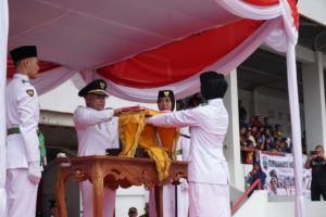 Plt Bupati Lampung Selatan Pimpin Upacara Detik-detik Proklamasi Kemerdekan RI