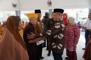 HUT RI Ke 74, Plt Bupati Lampung Selatan Silaturahmi Dengan Pejuang Kemerdekaan