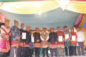 Pangikhan Sangun Khatu Ya Bandakh II beri gelar/adok kepada Pekhenguk Marga Adat Legun Kebandaran Way Urang Kalianda Lampung Selatan