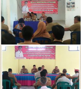 PMD Gelar Monitoring dan Evaluasi DD dan BUMdes di Kecamatan Candipuro dan Way Sulan