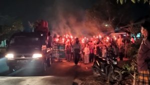 Pawai Obor Semarakkan Acara Sambut Tahun Baru Islam 1441 H Didusun Kampung Duren