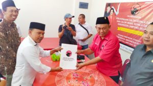 Antoni Imam Resmi Daftar Sebagai Bakal Calon Bupati Lamsel