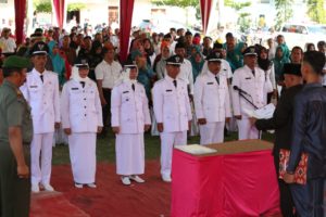 Nanang Ermanto Lantik Tujuh Penjabat Kepala Desa Di Kecamatan Jati Agung