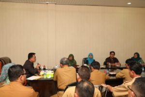 Penjabat Sekretaris Daerah Kabupaten Lampung Selatan, Thamrin Pimpin Entry Meeting BPK