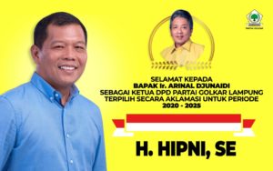 Arinal Djunaidi Terpilih Secara Aklamasi Ketua DPD Partai Golkar Lampung