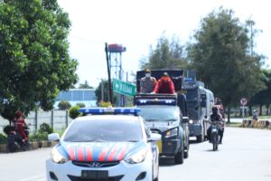 Cegah Covid-19, Polres dan Pemkab Lamsel Semprotkan Disinfektan di Pelabuhan Bakauheni