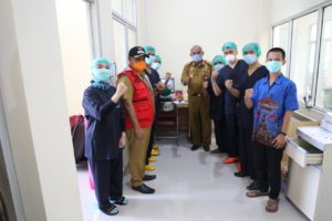 Kunjungi Lampung Selatan, Ketua Posko Penanganan dan Pencegahan Covid-19 Provinsi Lampung Apresiasi RSUD Bob Bazar