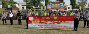 Peduli Covid-19, PT Nakau Lampung Bagikan 50 Ton Beras dan 140 APD Kepada Masyarakat dan Tenaga Medis di Lampung Utara