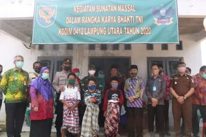 Ketua DPRD Lampura Hadiri Pembukaan Karya Bhakti TNI
