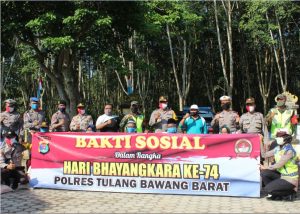 Polres Tubaba Gelar Baksos, Persiapkan Tiyuh Sumber Rejo Jadi Kampung Tangguh Nusantara