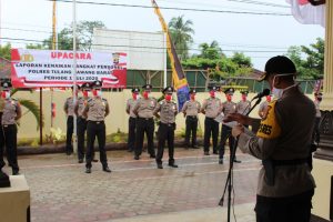Tujuh Belas Personil Polres Tubaba Naik Pangkat