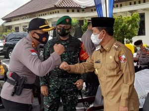 Bupati Lampung Utara Hadiri Apel Pasukan Operasi Lilin Krakatau 2020