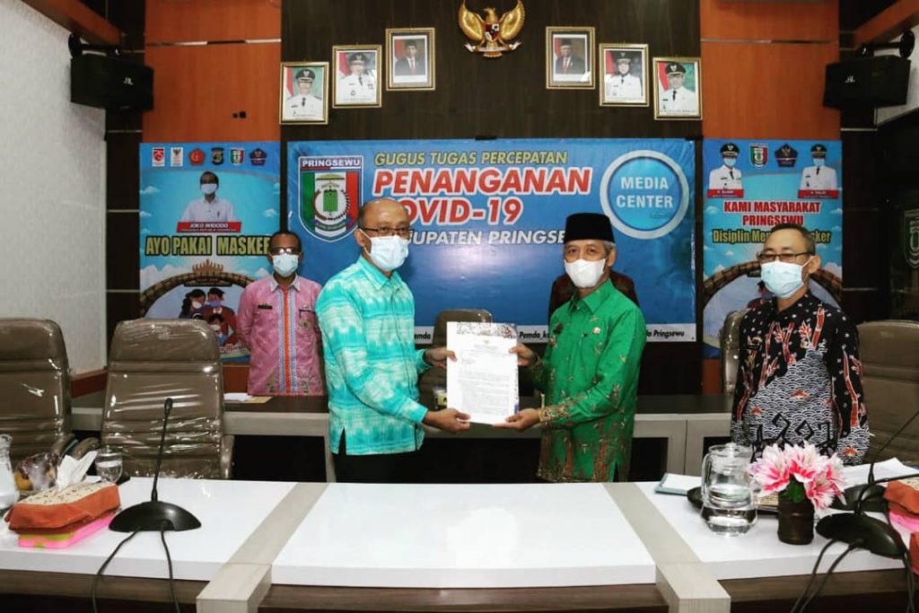 Sujadi Terima Laporan Hasil Tatakelola DTKS dari Ombudsman RI Lampung