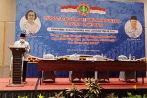 PGRI Lampung Gelar Konfrensi Kerja di Hotel Golden Tulip Bandarlampung