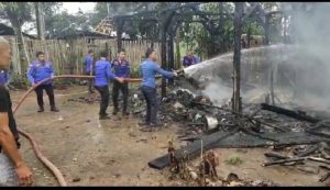 Rumah Warga Mulangmaya Lampura Ludes Terbakar