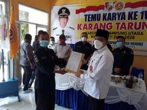 Muhammad Erwinsyah Nahkodai Karang Taruna Lampung Utara Masa Bakti 2021-2026