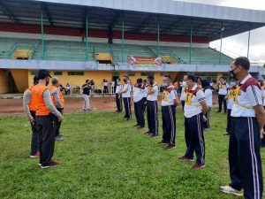 Jaga Stamina Personil, Polres Lampung Utara Gelar Ujian Kesamaptaan Jasmani dan Beladiri Polri