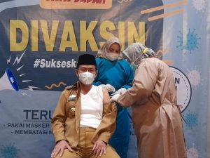Puluhan Pejabat Lampung Utara Disuntik Vaksin Covid-19