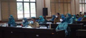 Bupati Lampung Selatan Menghadiri Pembukaan Rakerda PKK 2021 provinsi Lampung Melalui Zoom Metting