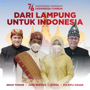 /// Jokowi dan Erick Thohir Pakai Baju Adat Lampung di Hut Ke-76 RI ///  BUKTI KEDEKATAN JOKOWI-ERICK
