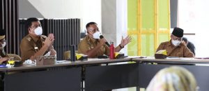 Rapat dengan Gubernur Lampung, Nanang Sampaikan Kondisi Terkini Penanganan Covid-19 di Lampung Selatan