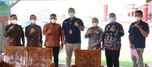 Nanang Ermanto Apresiasi PT Angkasa Pura Yang Sediakan Sentra Vaksinasi Covid-19 di Bandara Radin Inten II
