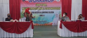 Ketua Umum DKLS Buka Workshop Seni Tari dan Seni Musik Kabupaten Lampung Selatan