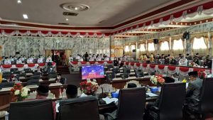 Peringatan HUT RI Ke 76, DPRD Lampura Gelar Sidang Istimewa Agenda Mendengarkan Pidato Kenegaraan
