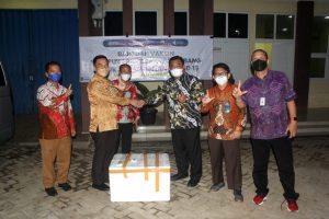 Pemkab Lampung Selatan Terima 3.000 Dosis Vaksin Sinopharm dari PT  Pusri Palembang