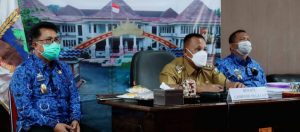 Bupati Lampung Selatan Hadiri Penyerahan DIPA dan TKDD Tahun 2022 Oleh Presiden RI Secara Virtual