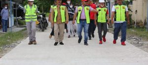 Bupati Nanang Ermanto Tinjau Pembangunan Jalan Desa di Kecamatan Palas