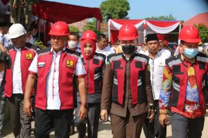 Bupati Nanang Groundbreaking 2 Ruas Jalan 49 KM di Tanjungbintang