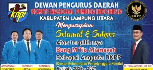 DPD KNPI Lampung Utara Bangga Putra Terbaik Lampung Terpilih Sebagai Anggota DKPP RI