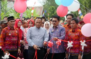 Bupati Lampung Selatan Resmikan Jalan Poros Desa Sumber Sari-Kedaung Kecamatan Sragi