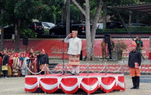 Upacara Awali Peringatan HUT Ke-66 Kabupaten Lampung Selatan