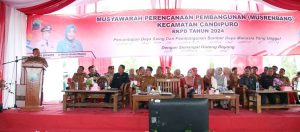 Musrenbangcam Candipuro, Bupati Nanang Pinta Kades Sinergi Wujudkan Desa Mandiri