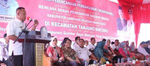Musrenbangcam Tanjung Bintang, Nanang : Kepala Desa Harus Aktif Dan Inovatif